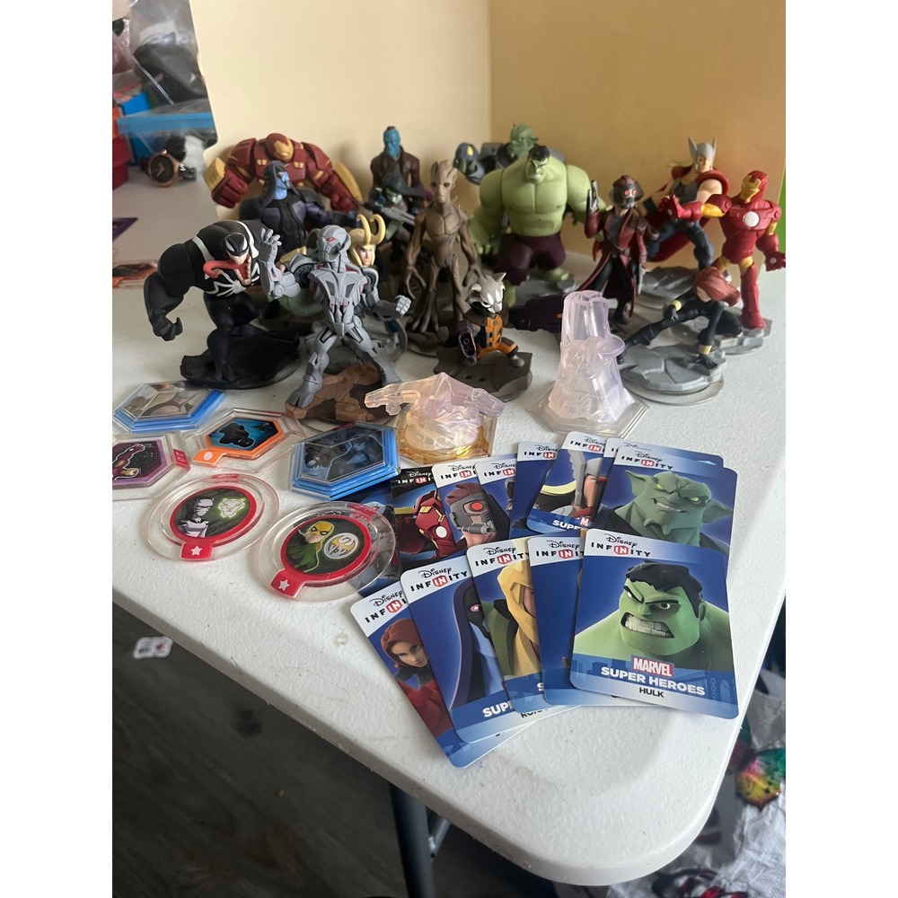 Disney Infinity 2.0 Marvel Super Heroes Figure Lot Venom Hulk Ultron Groot Thor